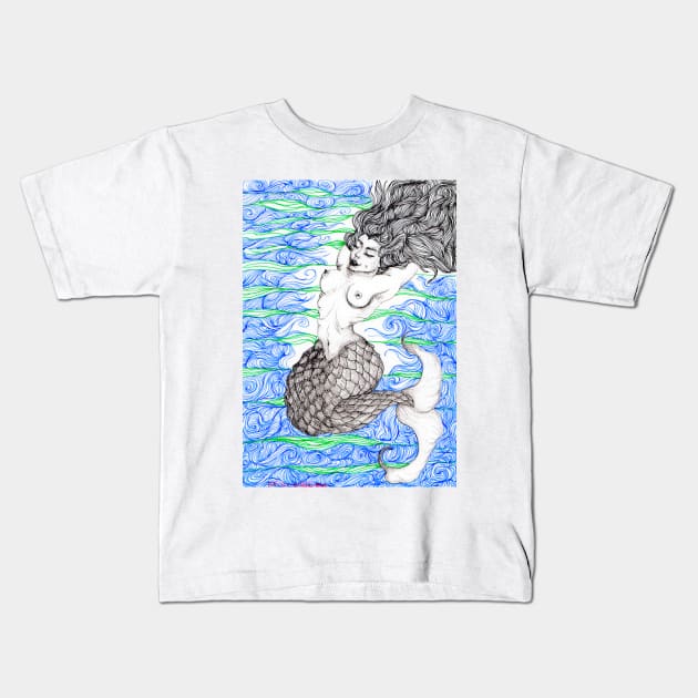 A Divine Abyss Kids T-Shirt by Art of V. Cook